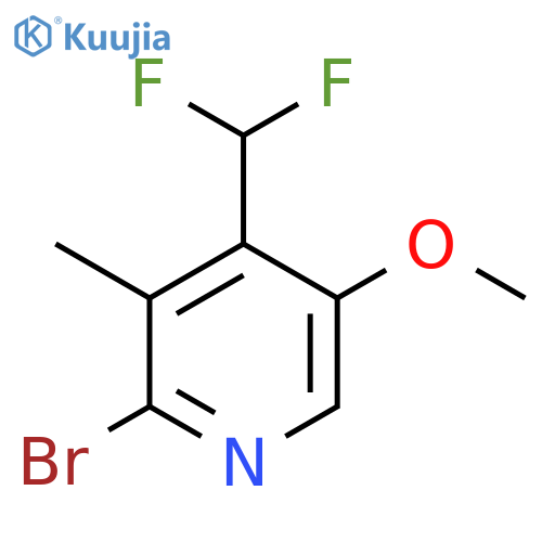 2-Bromo-4-(difluoromethyl)-5-methoxy-3-methylpyridine structure