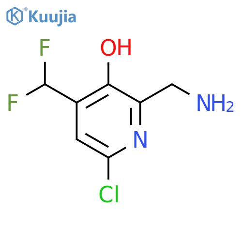 2-(Aminomethyl)-6-chloro-4-(difluoromethyl)-3-hydroxypyridine structure