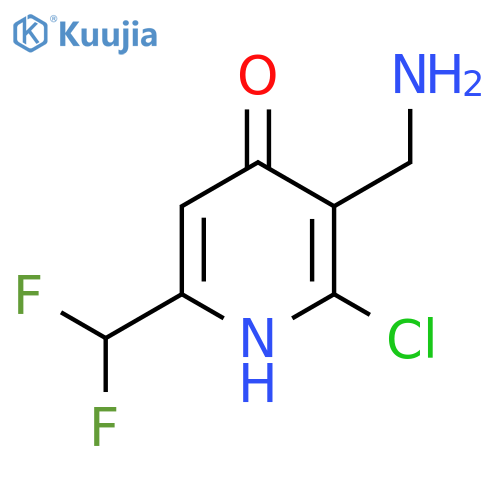 3-(Aminomethyl)-2-chloro-6-(difluoromethyl)-4-hydroxypyridine structure