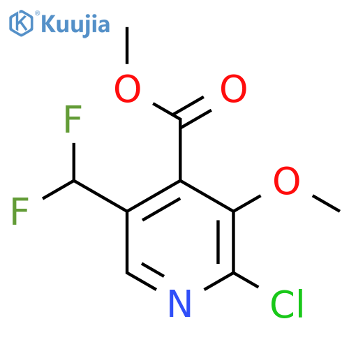 Methyl 2-chloro-5-(difluoromethyl)-3-methoxypyridine-4-carboxylate structure