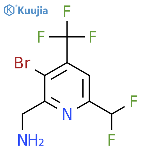 2-(Aminomethyl)-3-bromo-6-(difluoromethyl)-4-(trifluoromethyl)pyridine structure