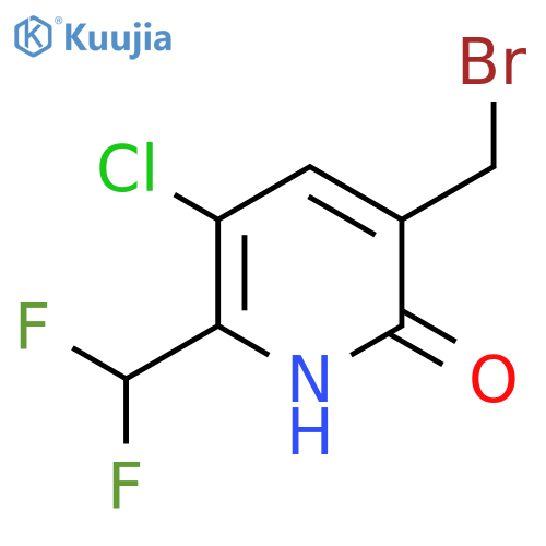 3-(Bromomethyl)-5-chloro-6-(difluoromethyl)-2-hydroxypyridine structure