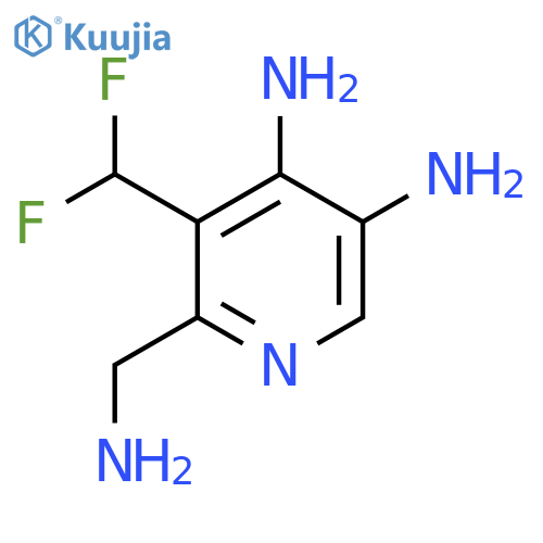 2-(Aminomethyl)-4,5-diamino-3-(difluoromethyl)pyridine structure