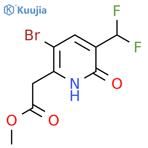 Methyl 3-bromo-5-(difluoromethyl)-6-hydroxypyridine-2-acetate structure