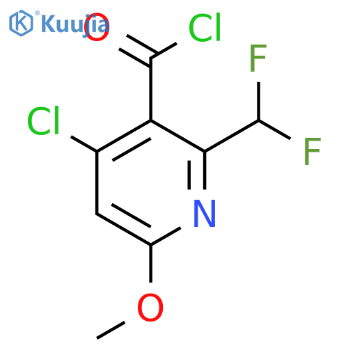 4-Chloro-2-(difluoromethyl)-6-methoxypyridine-3-carbonyl chloride structure