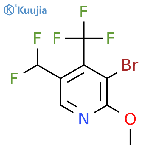 3-Bromo-5-(difluoromethyl)-2-methoxy-4-(trifluoromethyl)pyridine structure