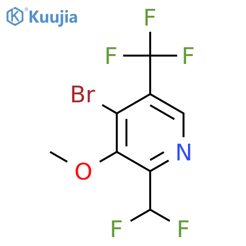 4-Bromo-2-(difluoromethyl)-3-methoxy-5-(trifluoromethyl)pyridine structure
