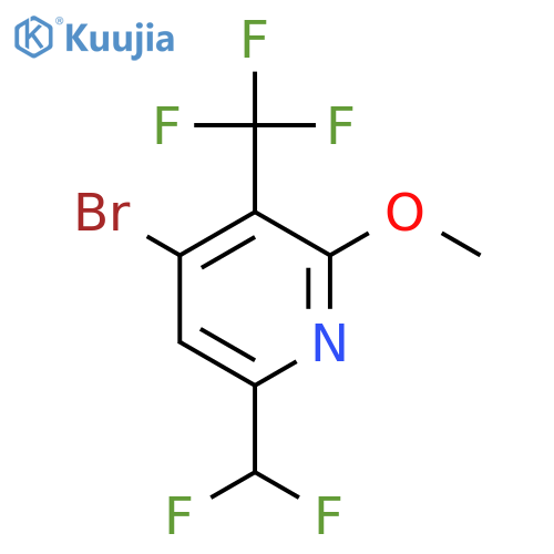 4-Bromo-6-(difluoromethyl)-2-methoxy-3-(trifluoromethyl)pyridine structure
