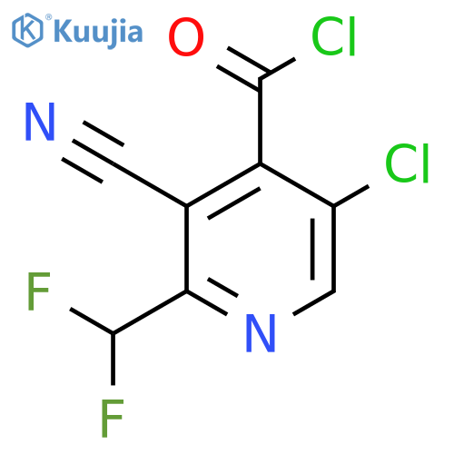 5-Chloro-3-cyano-2-(difluoromethyl)pyridine-4-carbonyl chloride structure