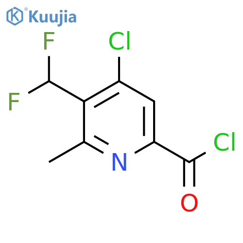 4-Chloro-3-(difluoromethyl)-2-methylpyridine-6-carbonyl chloride structure