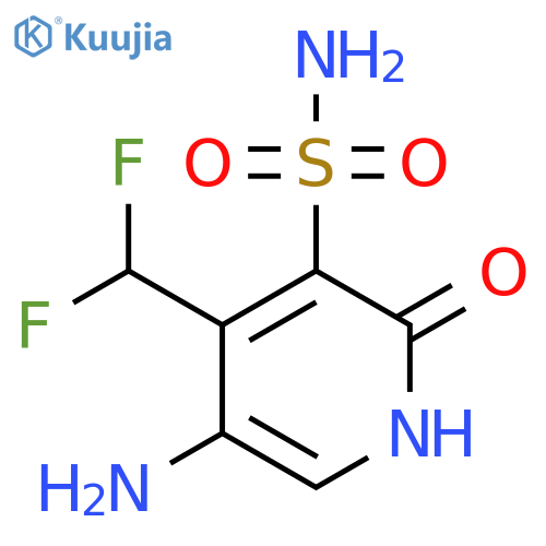 5-Amino-4-(difluoromethyl)-2-hydroxypyridine-3-sulfonamide structure