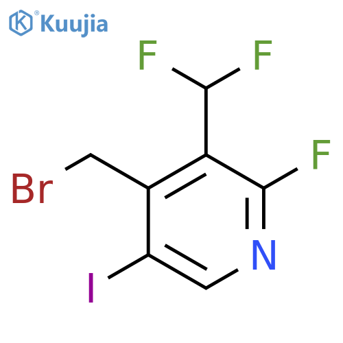 4-(Bromomethyl)-3-(difluoromethyl)-2-fluoro-5-iodopyridine structure
