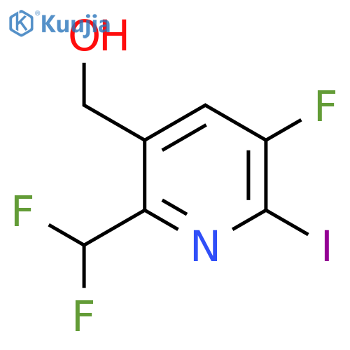 2-(Difluoromethyl)-5-fluoro-6-iodopyridine-3-methanol structure