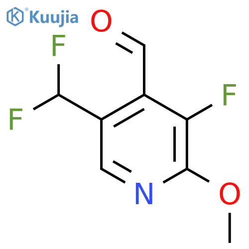 5-(Difluoromethyl)-3-fluoro-2-methoxypyridine-4-carboxaldehyde structure