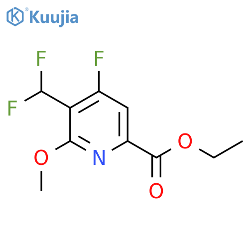 Ethyl 3-(difluoromethyl)-4-fluoro-2-methoxypyridine-6-carboxylate structure