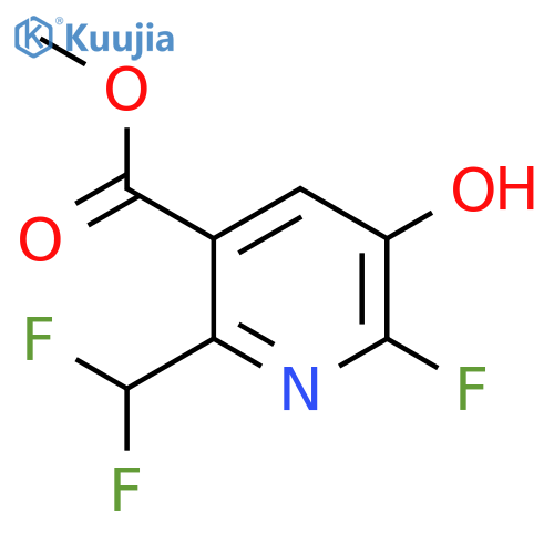 Methyl 2-(difluoromethyl)-6-fluoro-5-hydroxypyridine-3-carboxylate structure