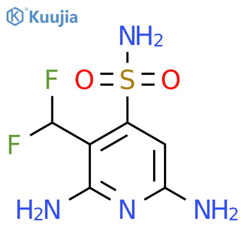 2,6-Diamino-3-(difluoromethyl)pyridine-4-sulfonamide structure