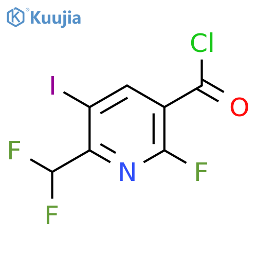 2-(Difluoromethyl)-6-fluoro-3-iodopyridine-5-carbonyl chloride structure