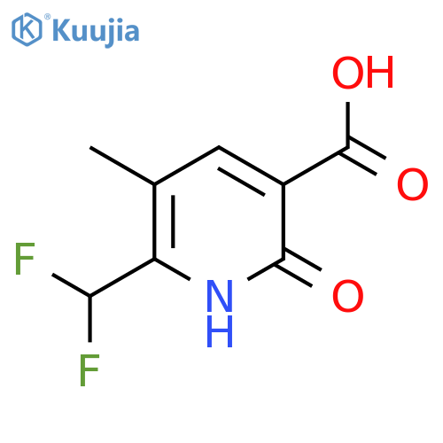 2-(Difluoromethyl)-6-hydroxy-3-methylpyridine-5-carboxylic acid structure