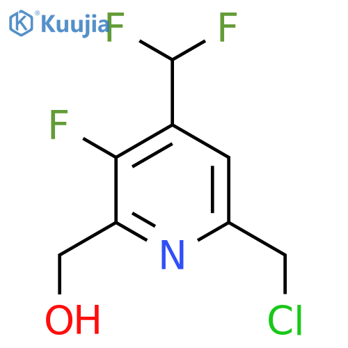 6-(Chloromethyl)-4-(difluoromethyl)-3-fluoropyridine-2-methanol structure