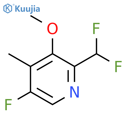 2-(Difluoromethyl)-5-fluoro-3-methoxy-4-methylpyridine structure