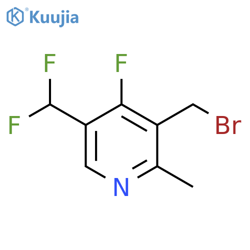 3-(Bromomethyl)-5-(difluoromethyl)-4-fluoro-2-methylpyridine structure