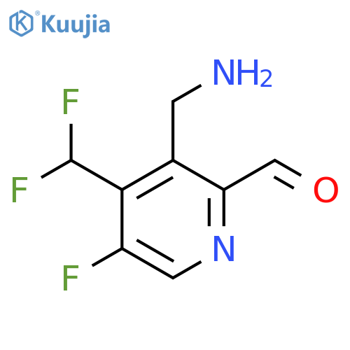 3-(Aminomethyl)-4-(difluoromethyl)-5-fluoropyridine-2-carboxaldehyde structure