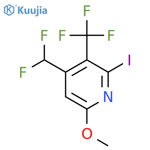 4-(Difluoromethyl)-2-iodo-6-methoxy-3-(trifluoromethyl)pyridine structure