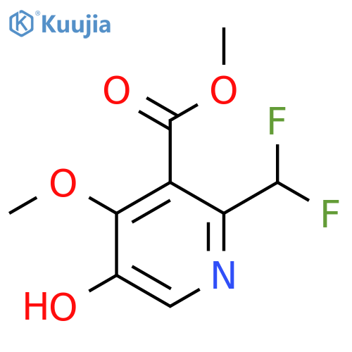 Methyl 2-(difluoromethyl)-5-hydroxy-4-methoxypyridine-3-carboxylate structure
