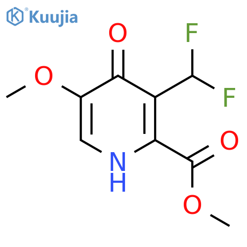 Methyl 3-(difluoromethyl)-4-hydroxy-5-methoxypyridine-2-carboxylate structure