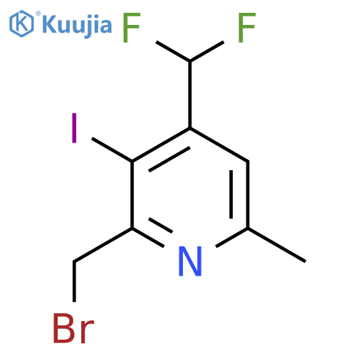2-(Bromomethyl)-4-(difluoromethyl)-3-iodo-6-methylpyridine structure