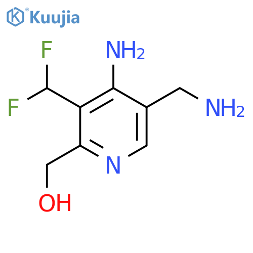 4-Amino-5-(aminomethyl)-3-(difluoromethyl)pyridine-2-methanol structure