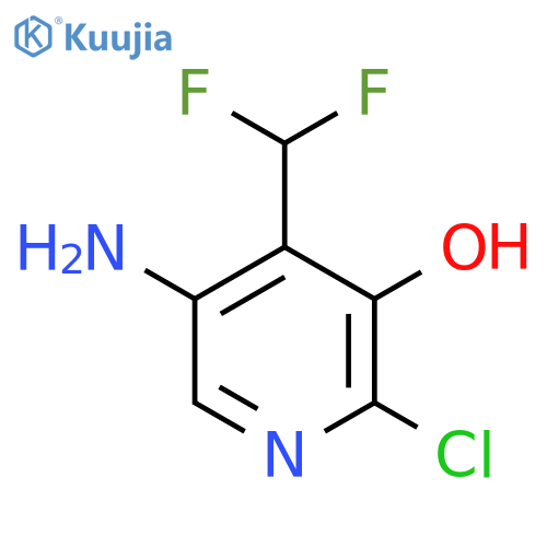 5-Amino-2-chloro-4-(difluoromethyl)-3-hydroxypyridine structure
