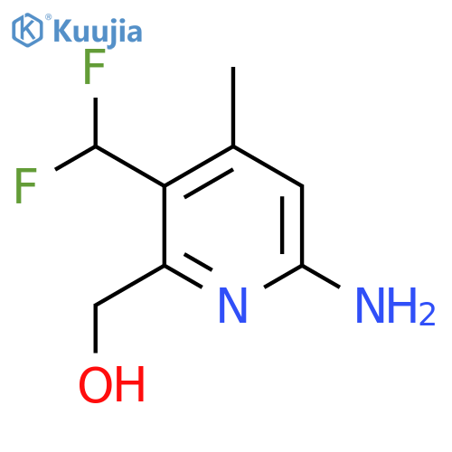 6-Amino-3-(difluoromethyl)-4-methylpyridine-2-methanol structure