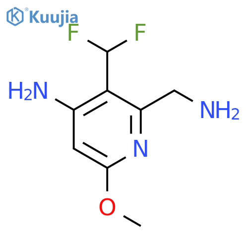 4-Amino-2-(aminomethyl)-3-(difluoromethyl)-6-methoxypyridine structure