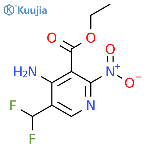 Ethyl 4-amino-5-(difluoromethyl)-2-nitropyridine-3-carboxylate structure