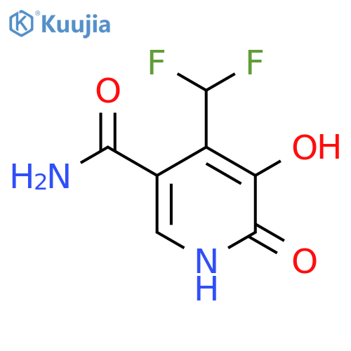 4-(Difluoromethyl)-5-hydroxy-6-oxo-1,6-dihydropyridine-3-carboxamide structure
