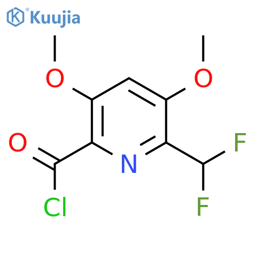 2-(Difluoromethyl)-3,5-dimethoxypyridine-6-carbonyl chloride structure