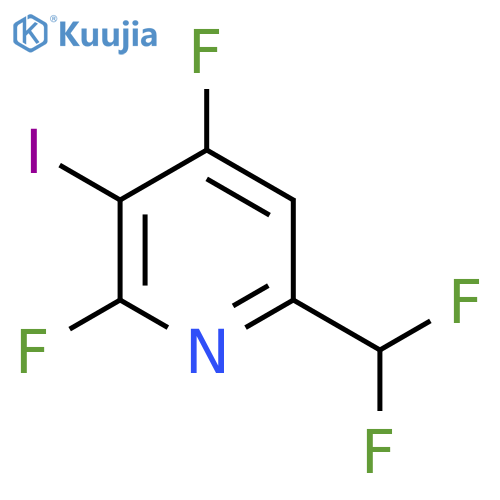 2,4-Difluoro-6-(difluoromethyl)-3-iodopyridine structure