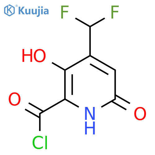 4-(Difluoromethyl)-3,6-dihydroxypyridine-2-carbonyl chloride structure