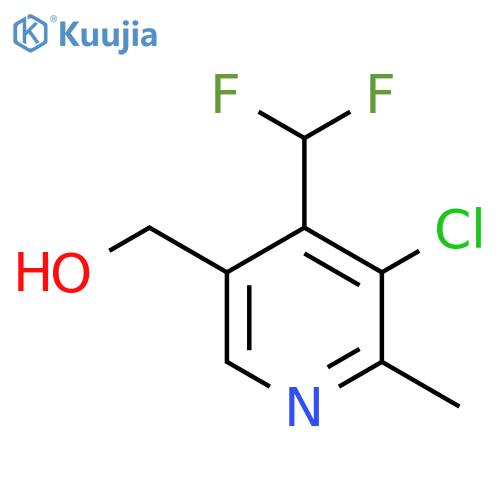3-Chloro-4-(difluoromethyl)-2-methylpyridine-5-methanol structure