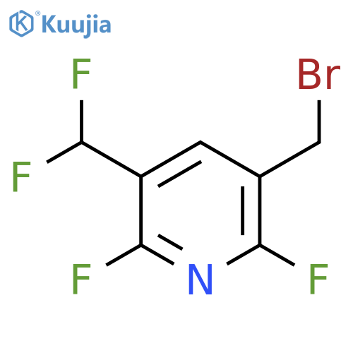 3-(Bromomethyl)-2,6-difluoro-5-(difluoromethyl)pyridine structure