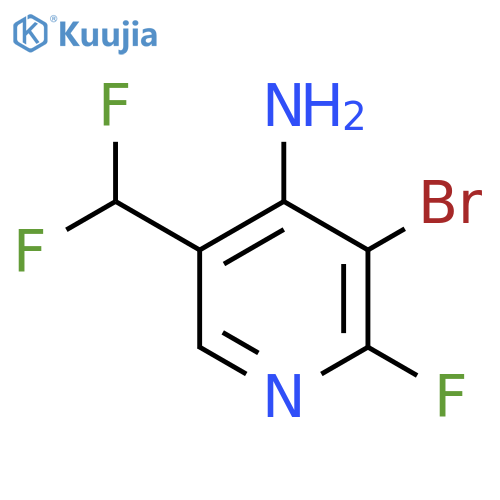 4-Amino-3-bromo-5-(difluoromethyl)-2-fluoropyridine structure