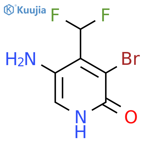5-Amino-3-bromo-4-(difluoromethyl)-2-hydroxypyridine structure