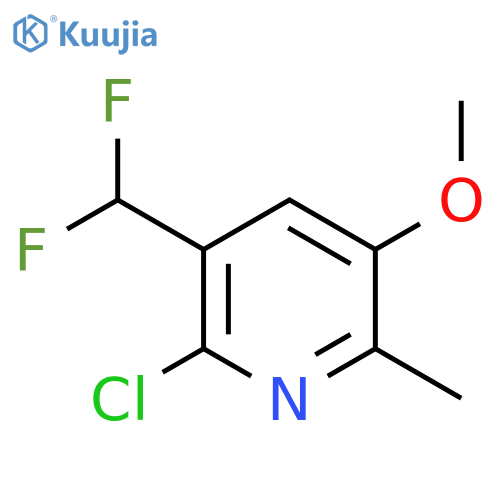 2-Chloro-3-(difluoromethyl)-5-methoxy-6-methylpyridine structure