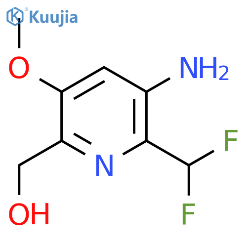 3-Amino-2-(difluoromethyl)-5-methoxypyridine-6-methanol structure