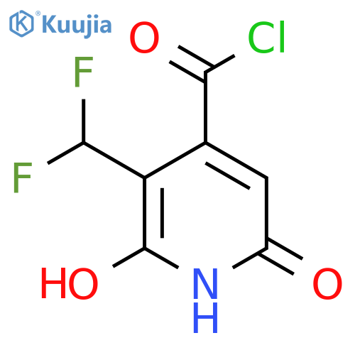 3-(Difluoromethyl)-2,6-dihydroxypyridine-4-carbonyl chloride structure