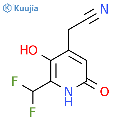 2-(Difluoromethyl)-3,6-dihydroxypyridine-4-acetonitrile structure