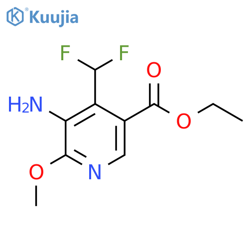 Ethyl 3-amino-4-(difluoromethyl)-2-methoxypyridine-5-carboxylate structure