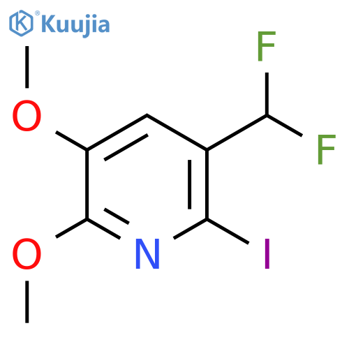 5-(Difluoromethyl)-2,3-dimethoxy-6-iodopyridine structure